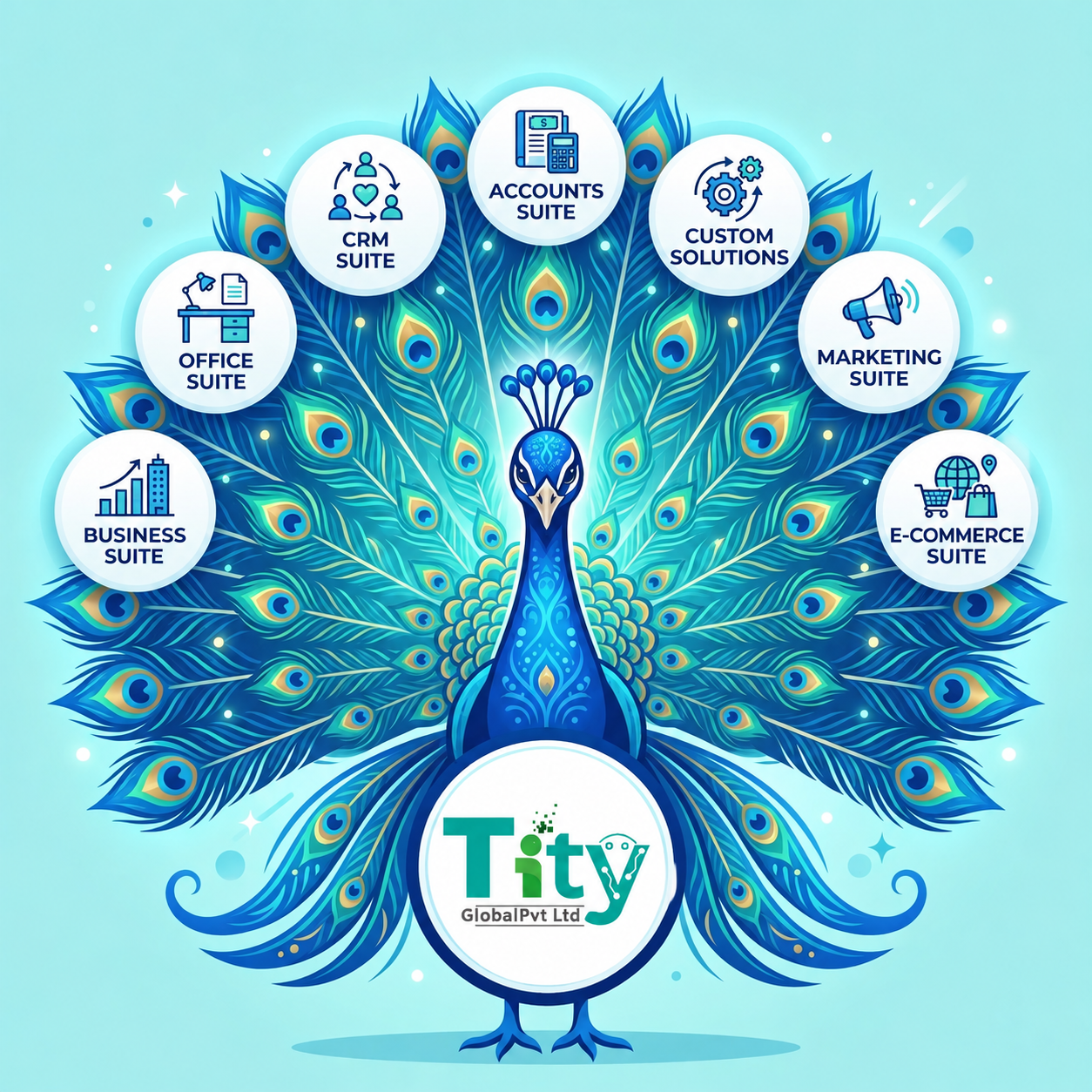 Tity Global Peacock Solutions Wheel